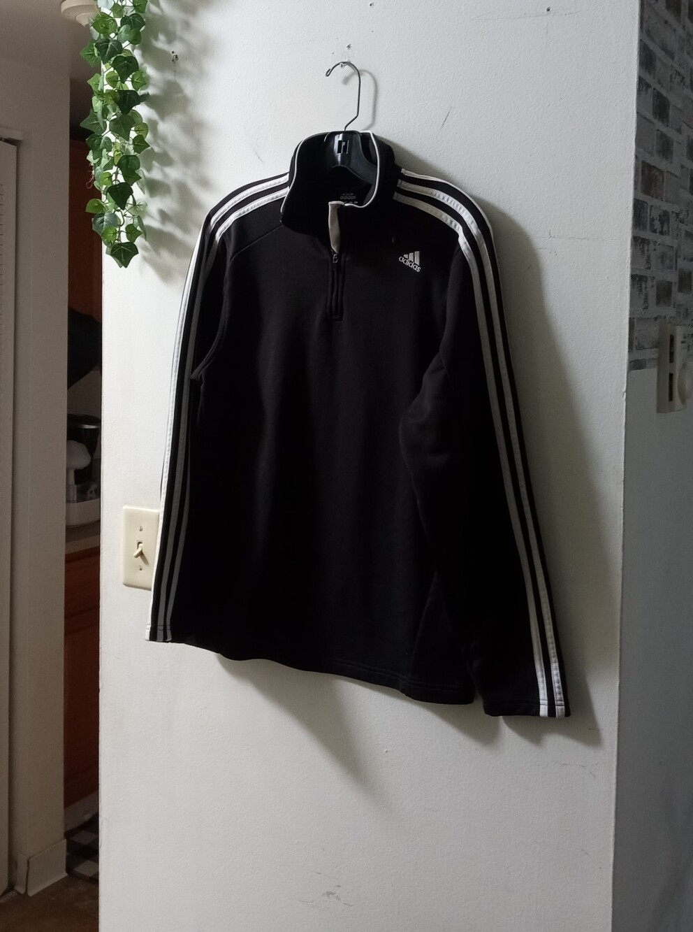 Adidas Women's Black Quarter-Zip Performance Sweater